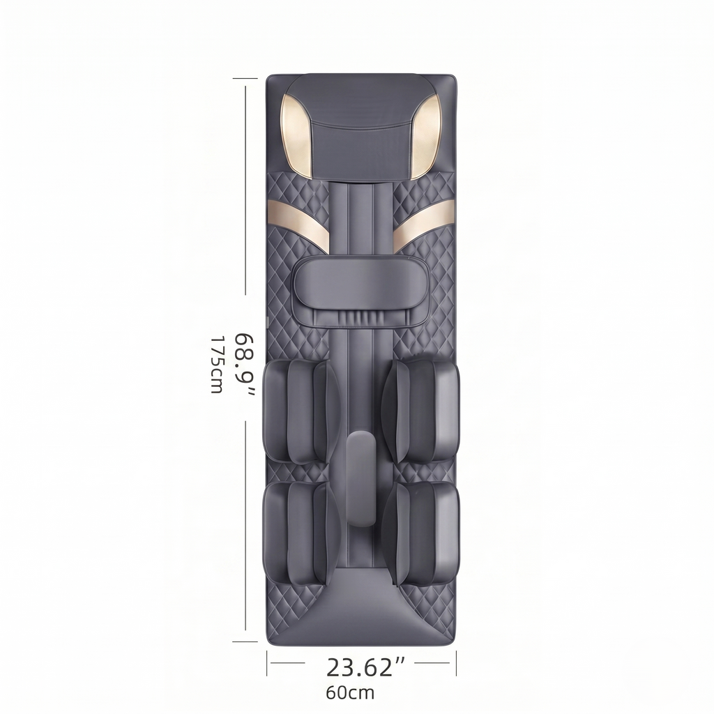 Full Body Air Compression Massage Mat With Heat & Lumbar Stretch Support