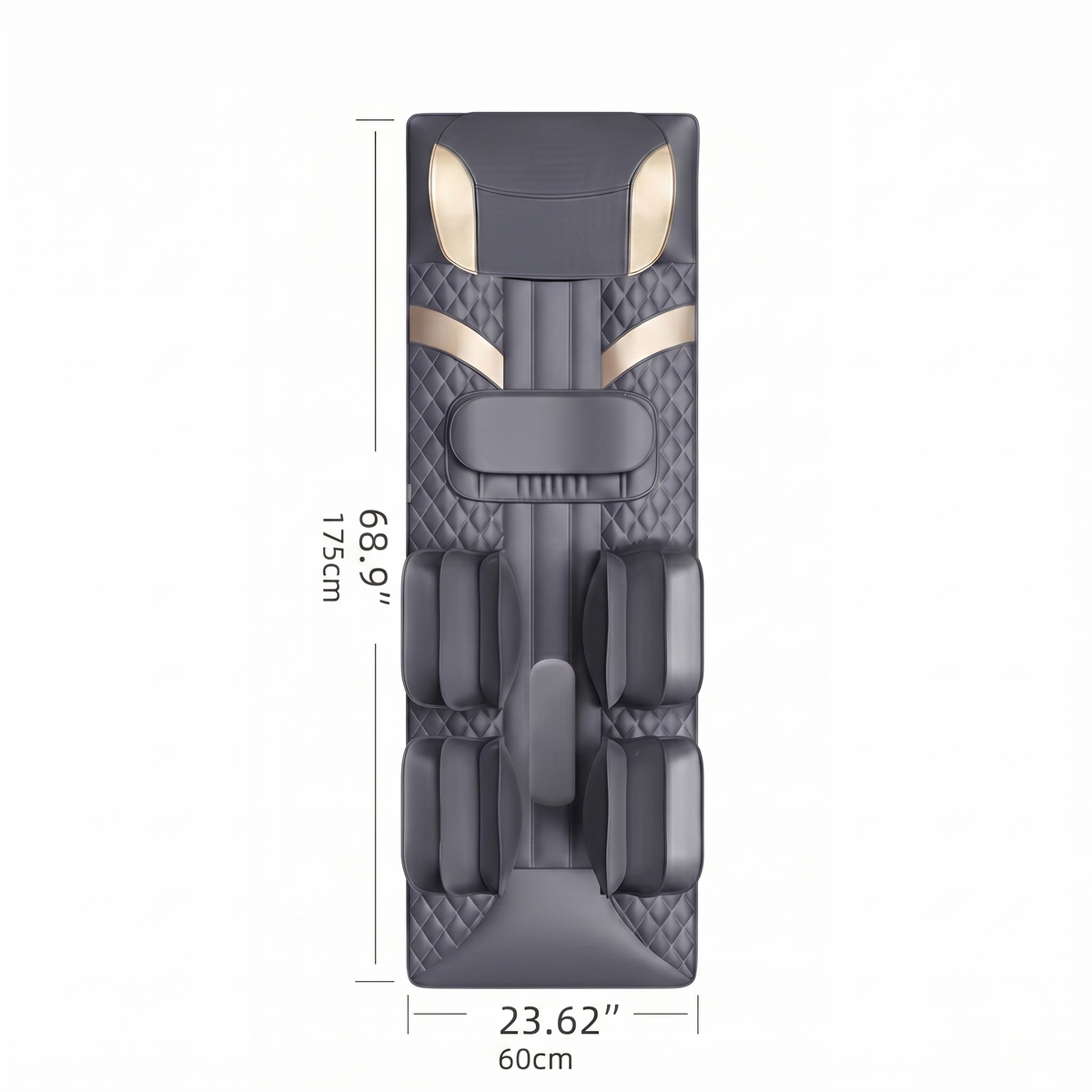 Full Body Air Compression Massage Mat With Heat & Lumbar Stretch Support