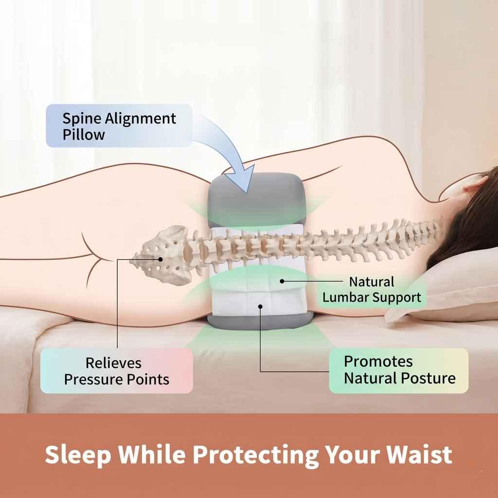 Adjustable Lumbar Sleep Support Cushion