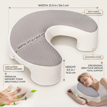 Side Sleeper Pillow - Shoulder Cutout Support