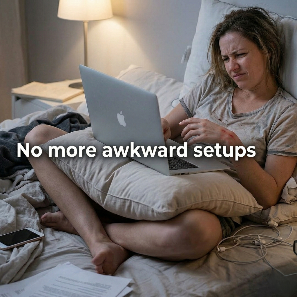Adjustable Bed & Couch Laptop Desk