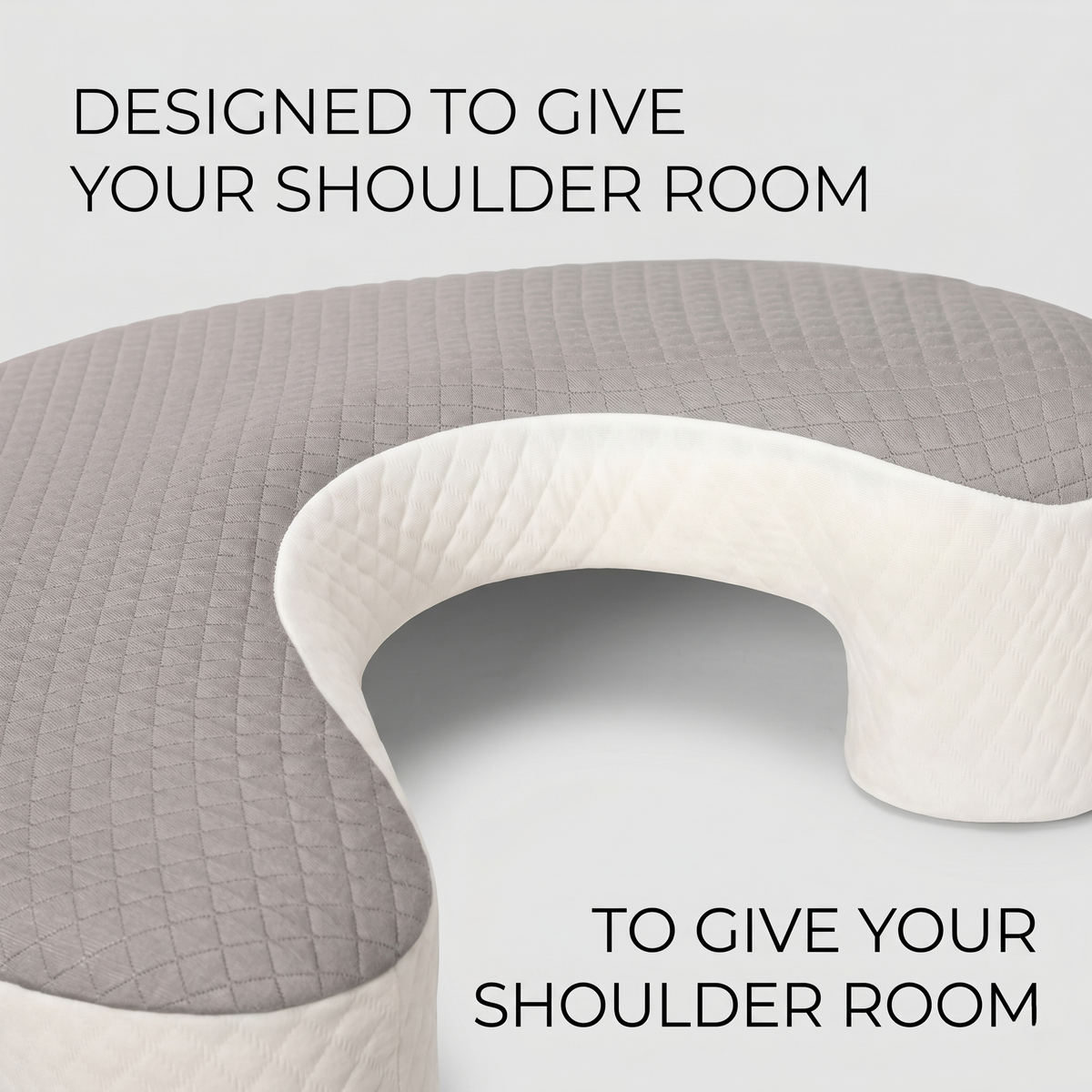 Side Sleeper Pillow with Shoulder Cutout Support