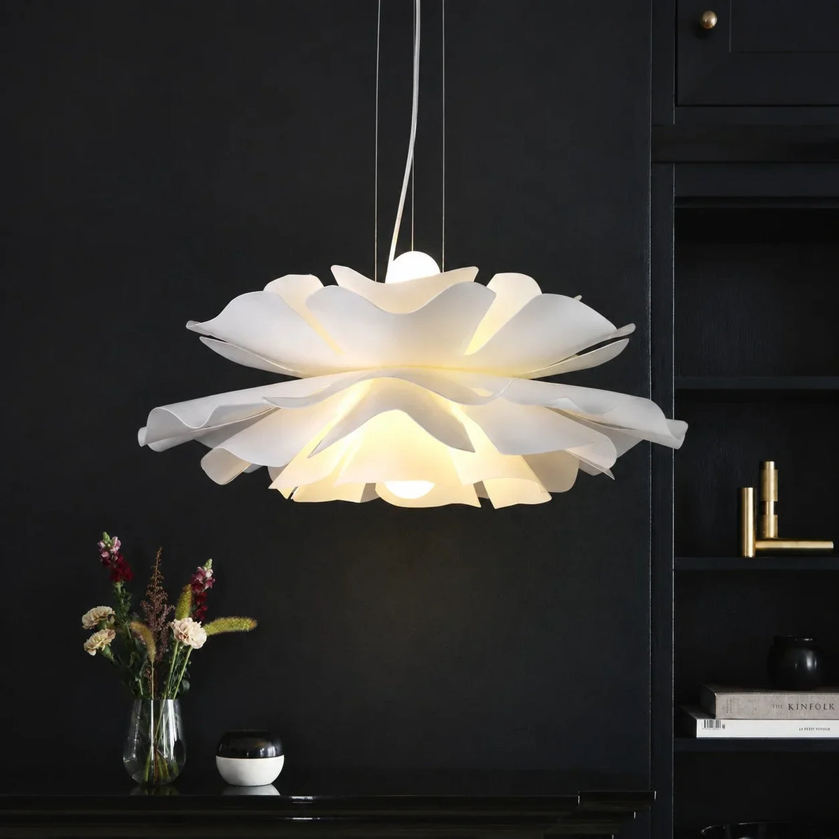 Gupton Nordic Lotus Flower Pendant Light