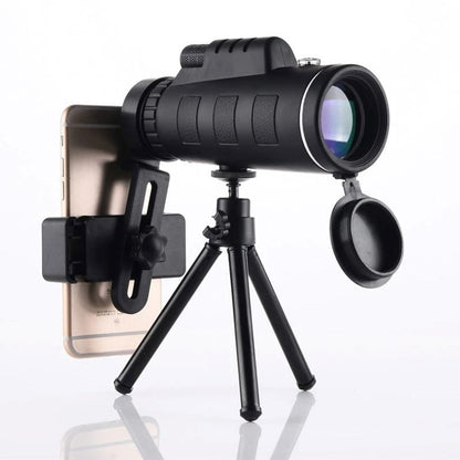 HD Monocular – 10x Waterproof Pocket Monocular with Smartphone Adapter, Birdwatching & Hiking
