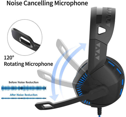 Gaming Headset – 7.1 Surround Sound with Noise-Cancelling Mic for PC, PS4 & Xbox