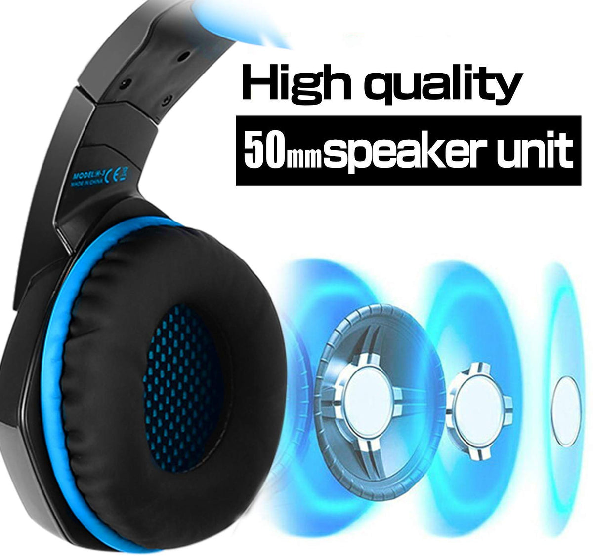 Powerful gaming headset with noise-cancelling microphone for PS4, Xbox One, PC