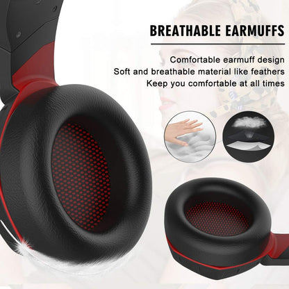 Gaming Headset – 7.1 Surround Sound with Noise-Cancelling Mic for PC, PS4 & Xbox