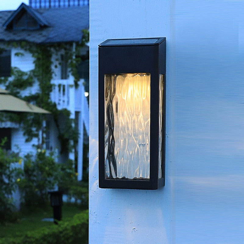 Durable Solar LED Wall Lamp – Waterproof Outdoor Garden Lamp