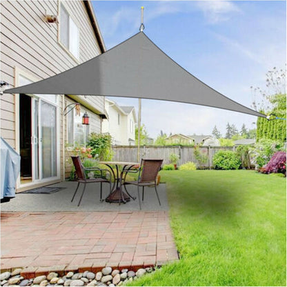 Triangle Shade Sail – Garden Sun Canopy, 90% UV Block, Triangle, Square or Rectangle, Grey or Beige