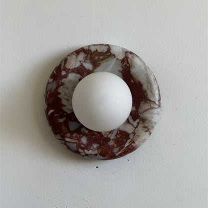 Orli Red Marble Sconce