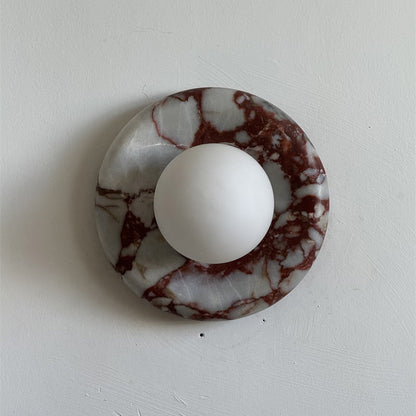 Orli Red Marble Sconce