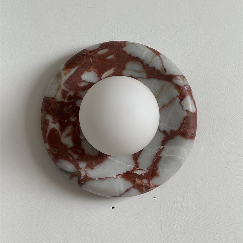 Orli Red Marble Sconce