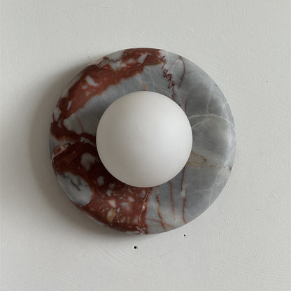 Orli Red Marble Sconce