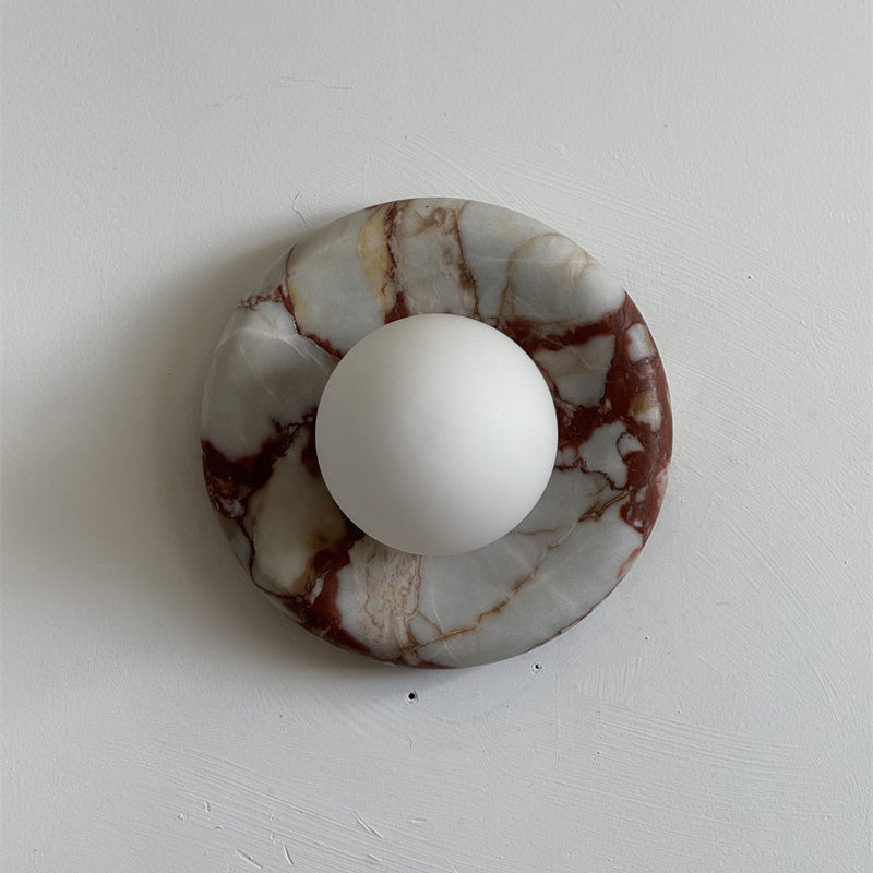 Orli Red Marble Sconce