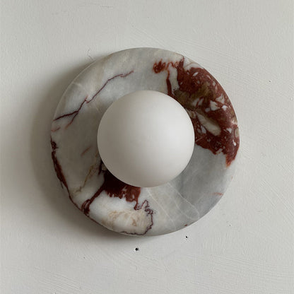 Orli Red Marble Sconce