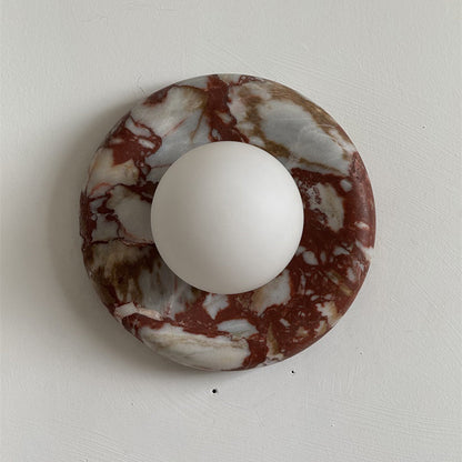 Orli Red Marble Sconce