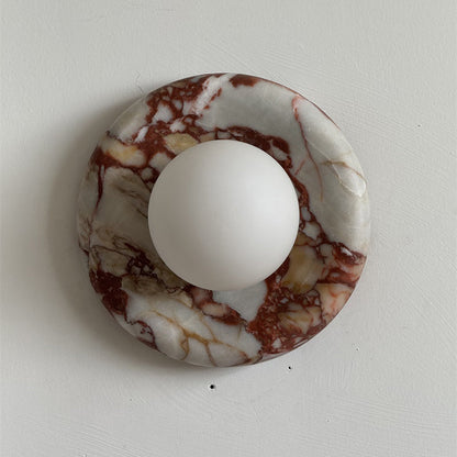 Orli Red Marble Sconce