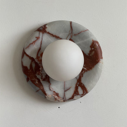 Orli Red Marble Sconce
