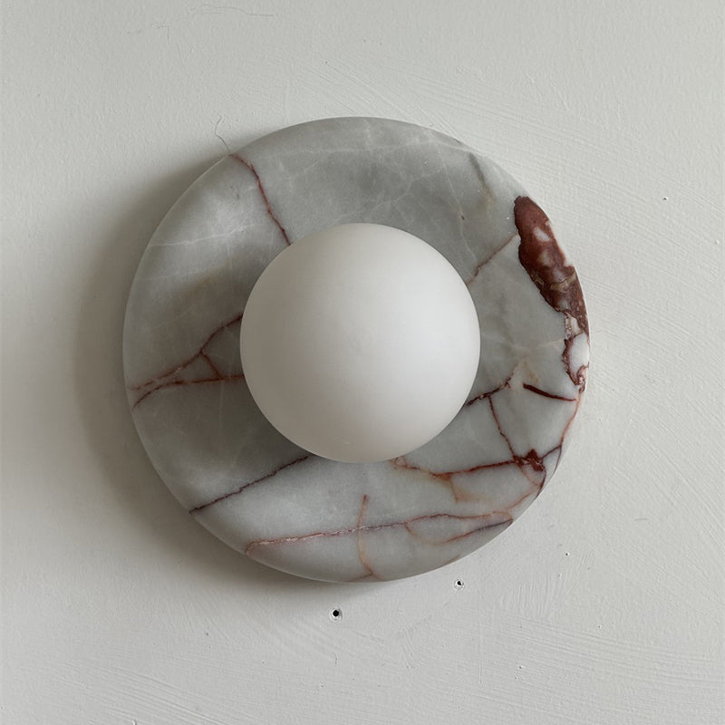 Orli Red Marble Sconce
