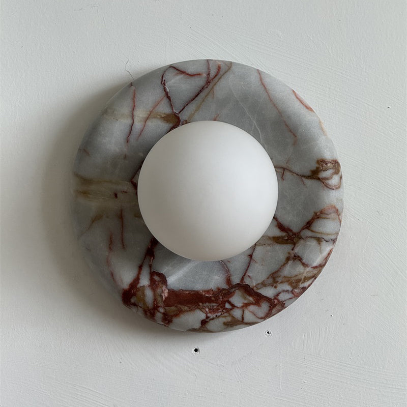 Orli Red Marble Sconce