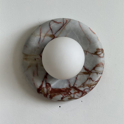 Orli Red Marble Sconce
