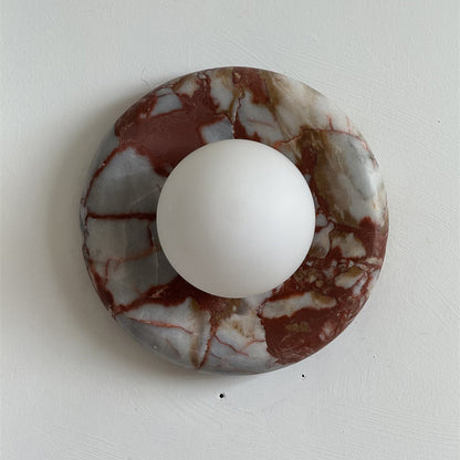 Orli Red Marble Sconce