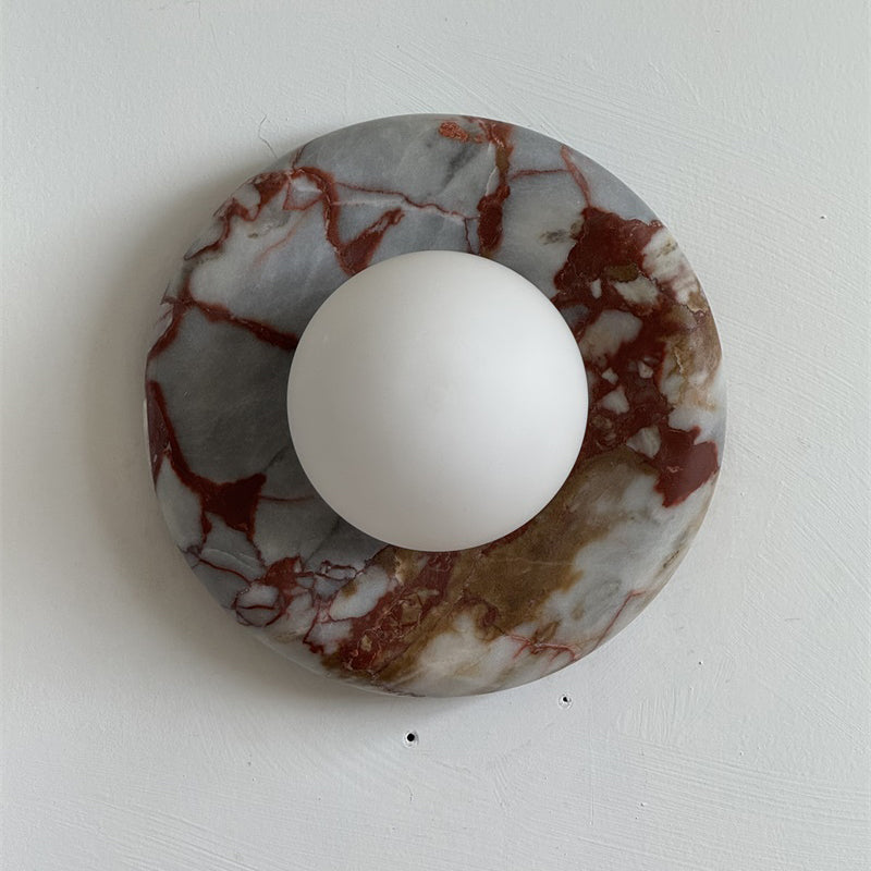 Orli Red Marble Sconce