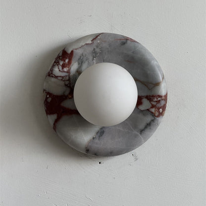 Orli Red Marble Sconce