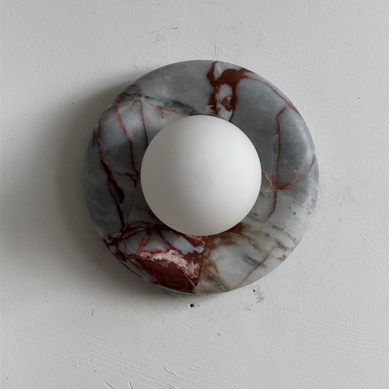 Orli Red Marble Sconce
