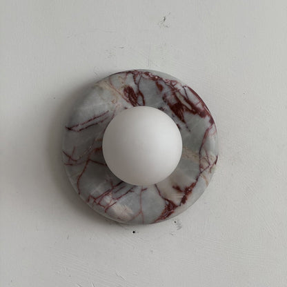 Orli Red Marble Sconce