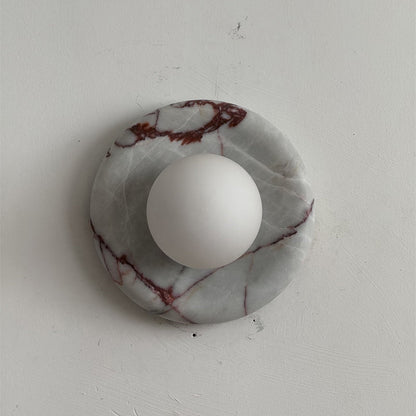 Orli Red Marble Sconce