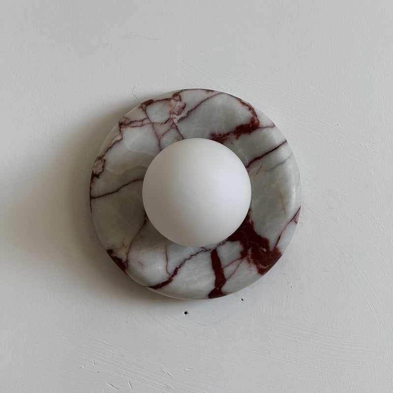 Orli Red Marble Sconce