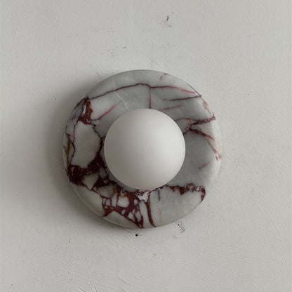Orli Red Marble Sconce