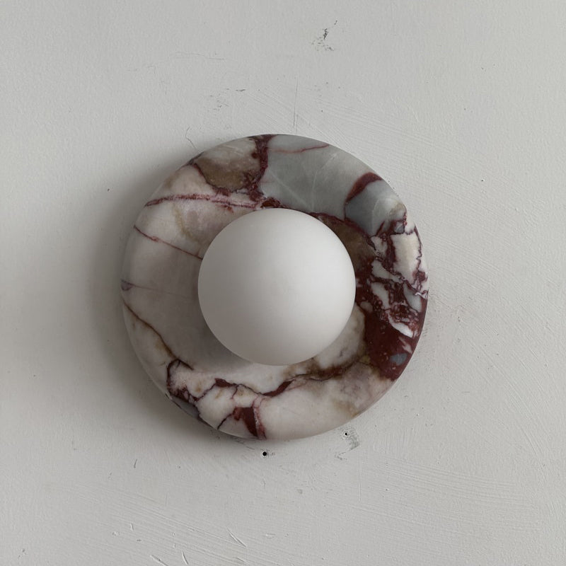 Orli Red Marble Sconce