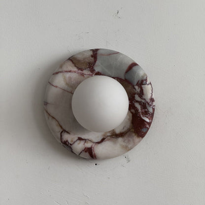 Orli Red Marble Sconce