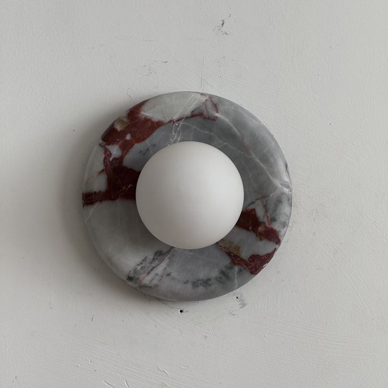Orli Red Marble Sconce