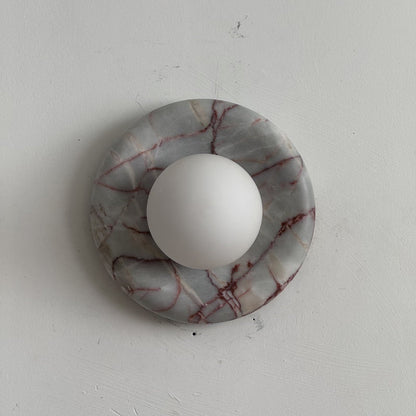 Orli Red Marble Sconce