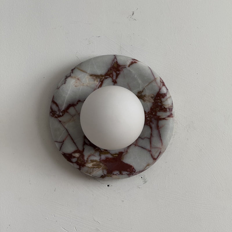 Orli Red Marble Sconce