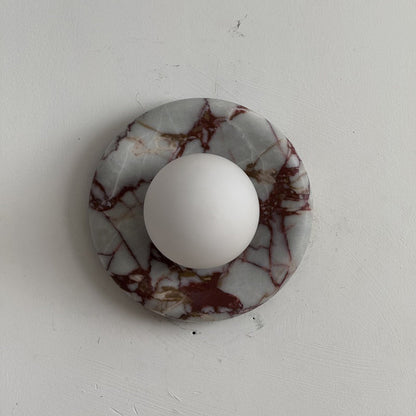 Orli Red Marble Sconce