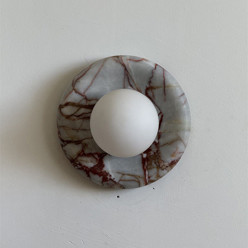 Orli Red Marble Sconce