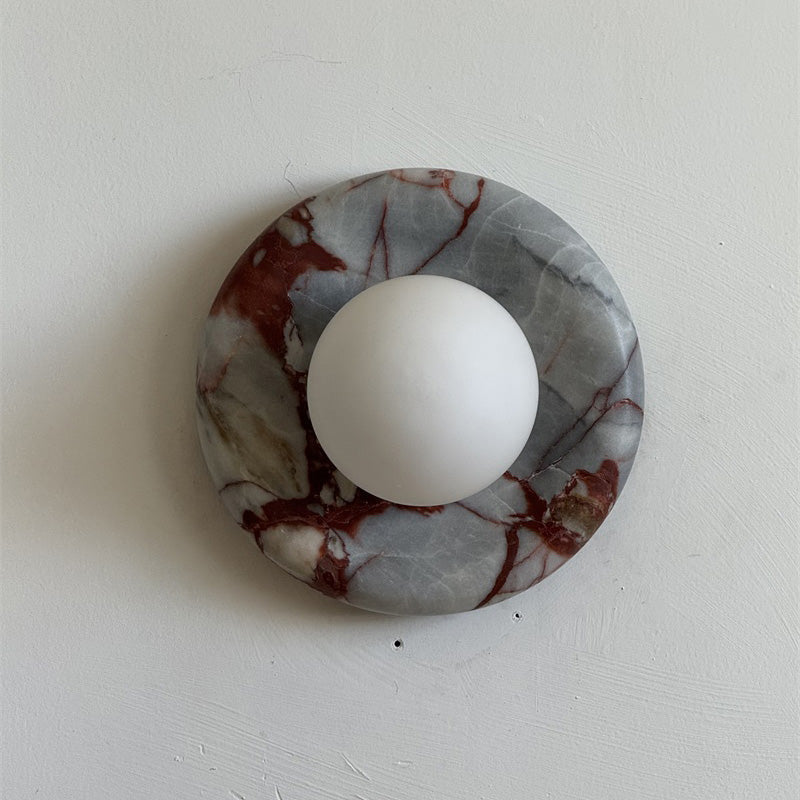 Orli Red Marble Sconce