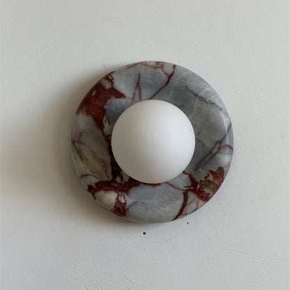 Orli Red Marble Sconce