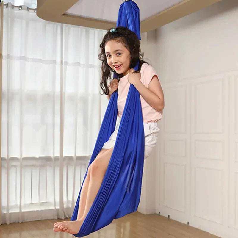 Kids Sensory Swing – Cotton Hammock Cocoon Seat, Calming Indoor Swing, 6 Colours