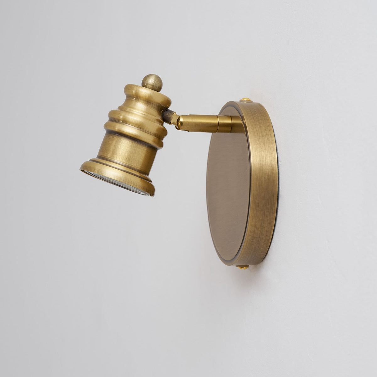 Halophane Brass Wall Lamp