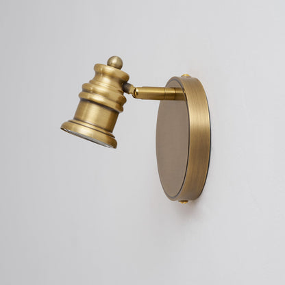 Halophane Brass Wall Lamp