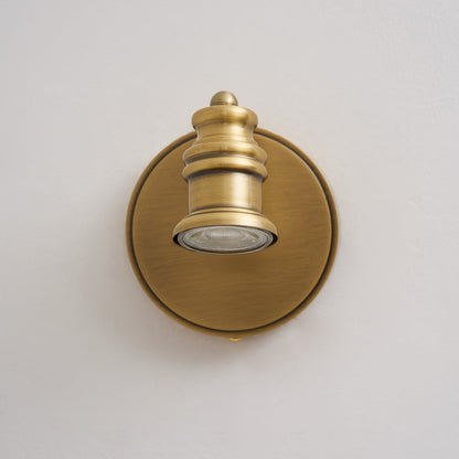 Halophane Brass Wall Lamp
