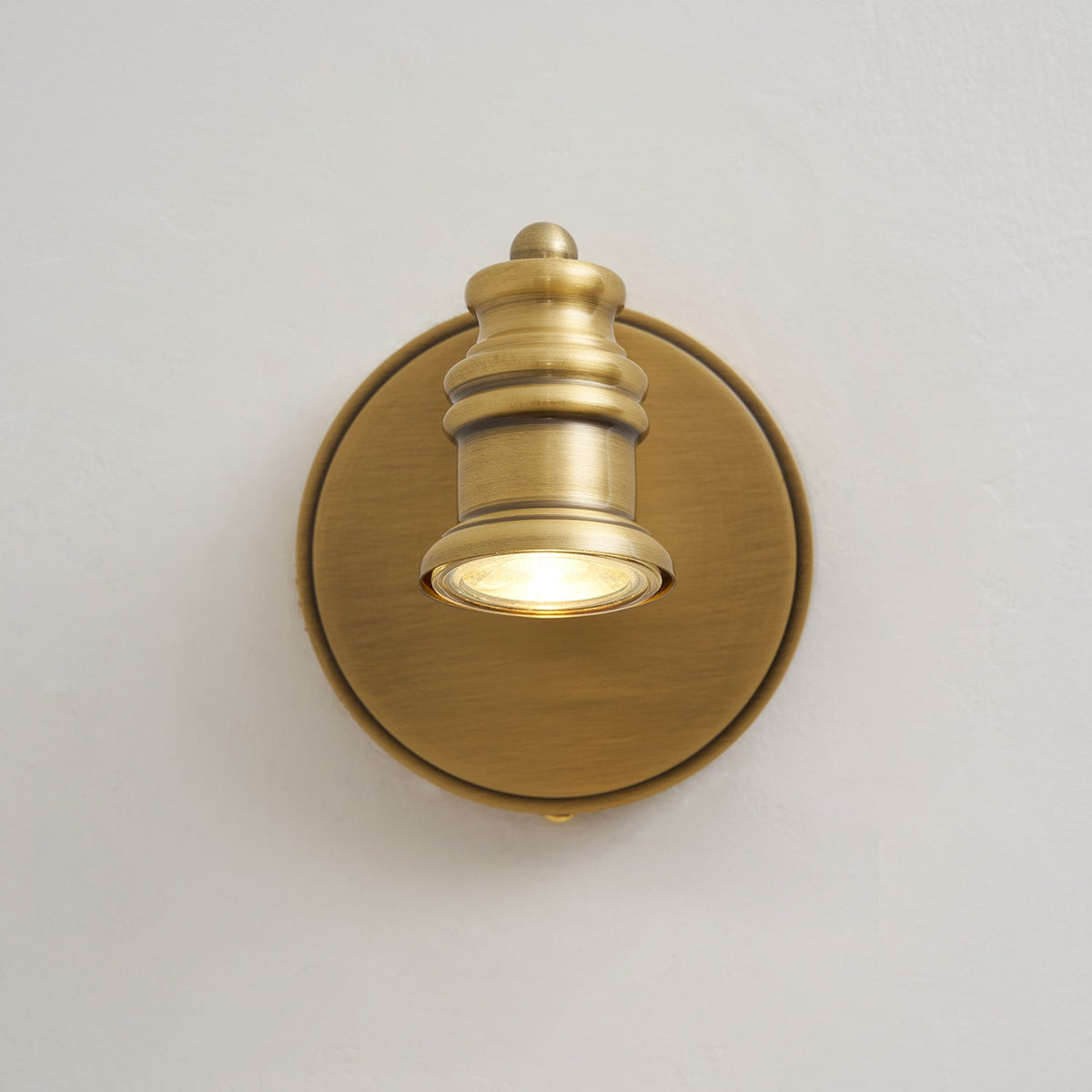 Halophane Brass Wall Lamp