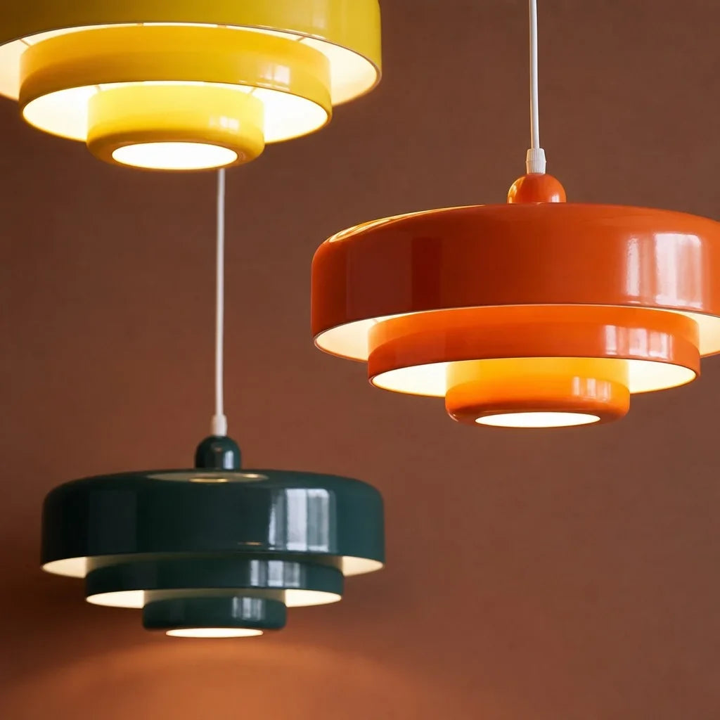 Hind Triple Layer Disc Macaron Pendant Light