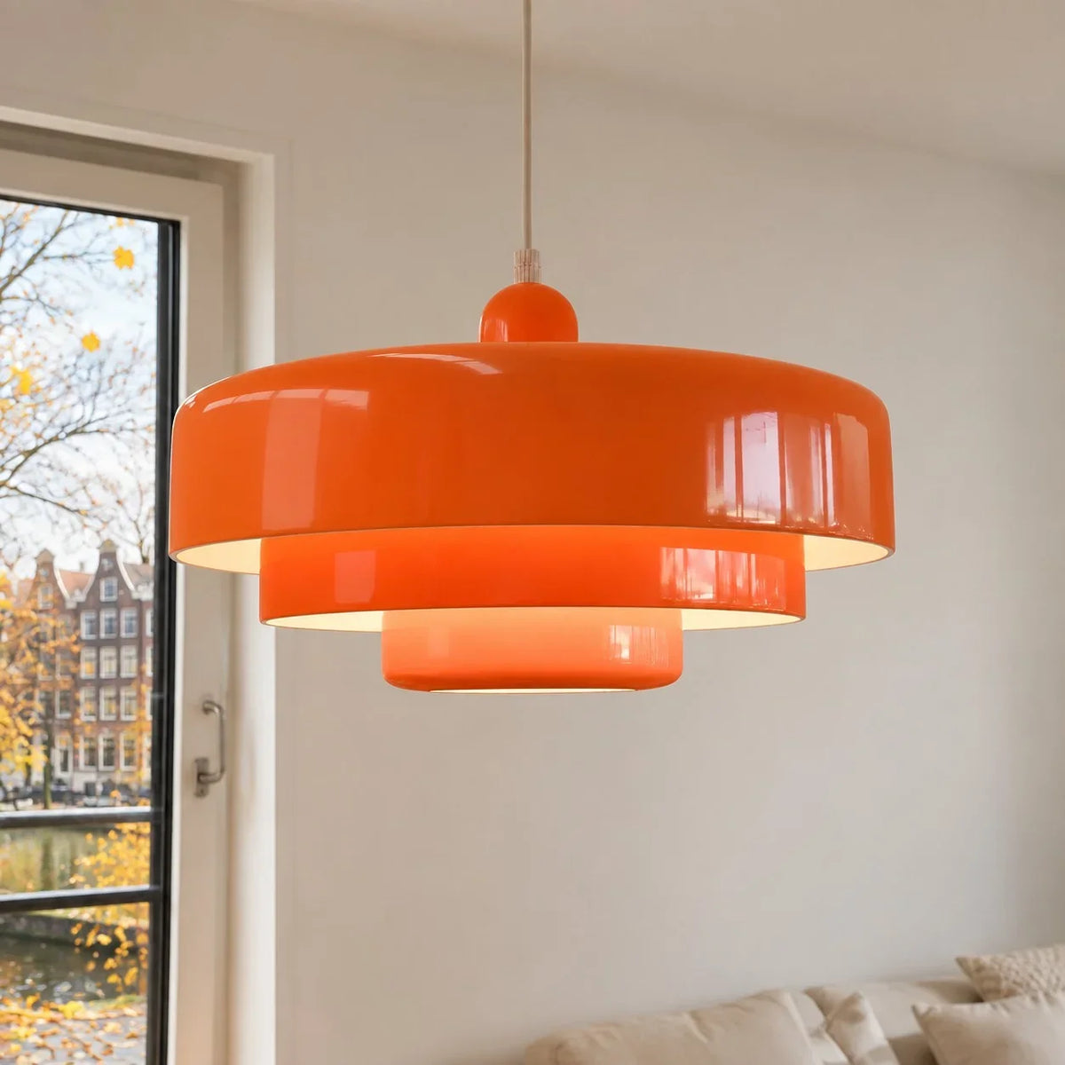 Hind Triple Layer Disc Macaron Pendant Light