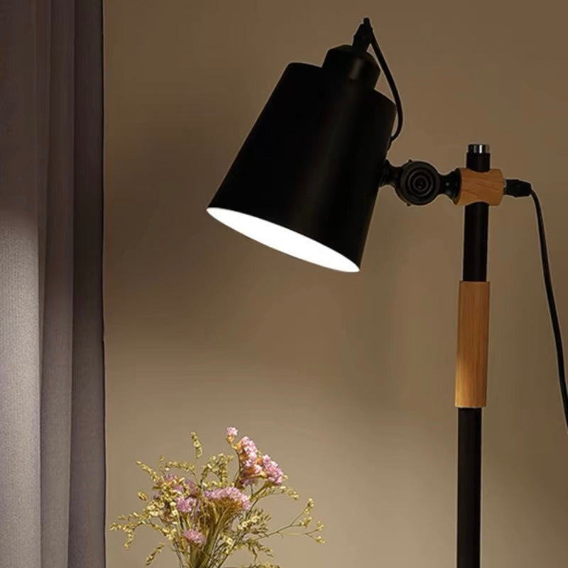 Minimalist Scandinavian-style bedroom night lamp with LED lighting